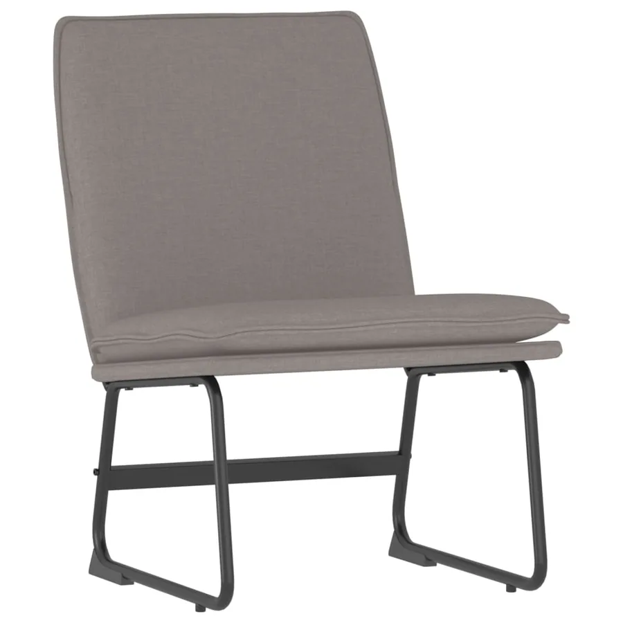 Chaise longue Taupe 52x75x76 cm Tissu - 2
