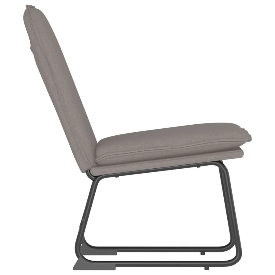Chaise longue Taupe 52x75x76 cm Tissu - 4