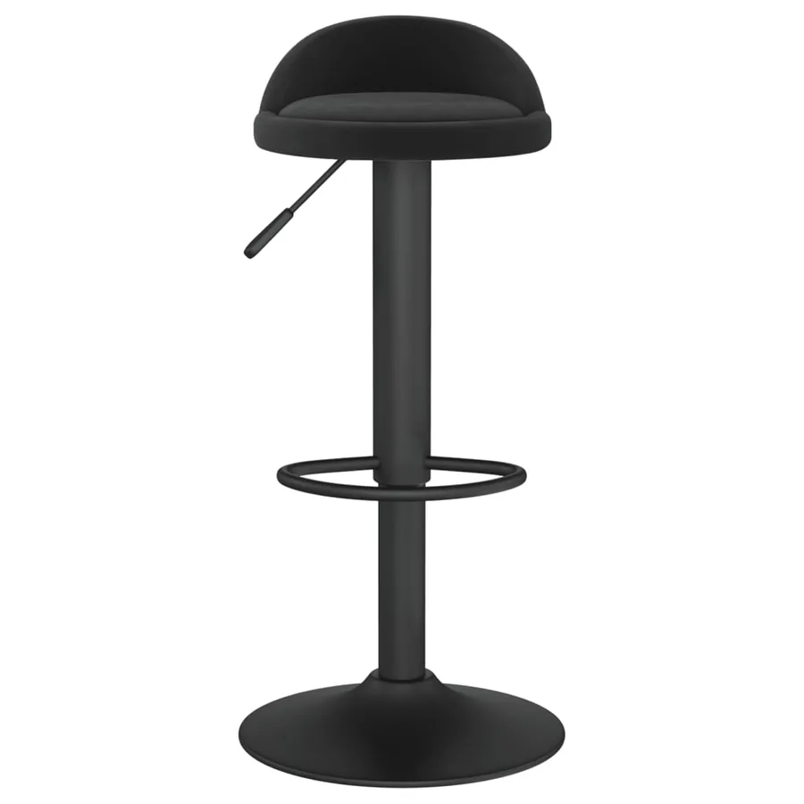 Tabourets de bar lot de 2 Noir Velours - 4