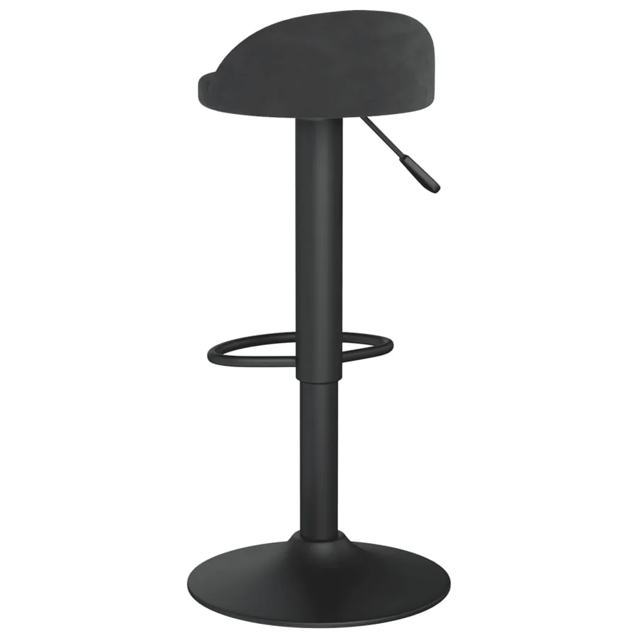 Tabourets de bar lot de 2 Noir Velours - 6