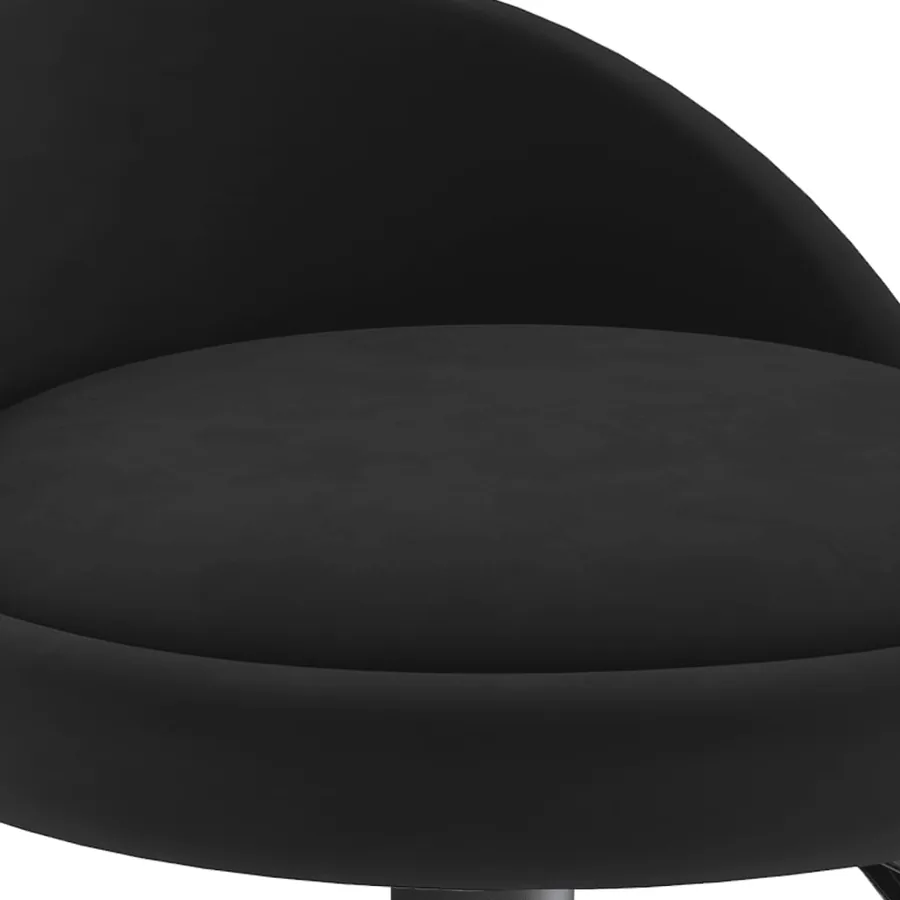 Tabourets de bar lot de 2 Noir Velours - 8