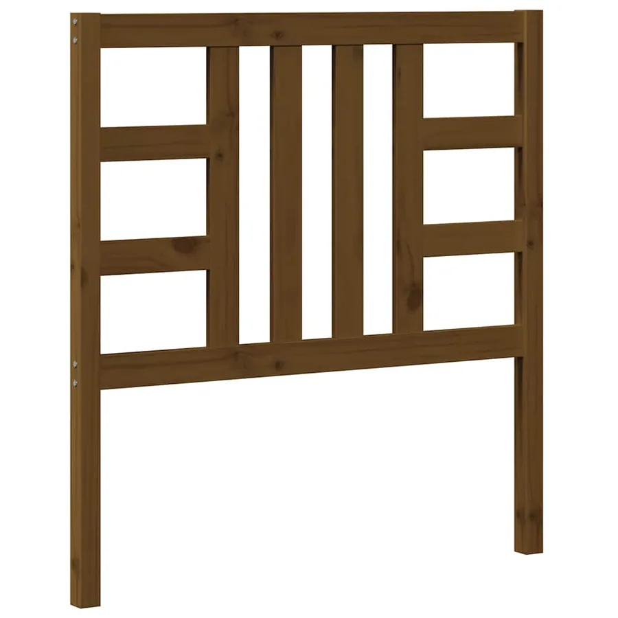 Tête de lit Marron miel 96x4x100 cm Bois massif de pin - 2