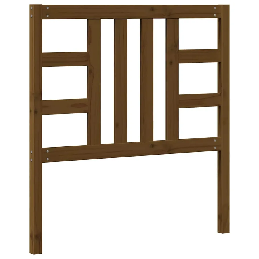 Tête de lit Marron miel 96x4x100 cm Bois massif de pin - 6