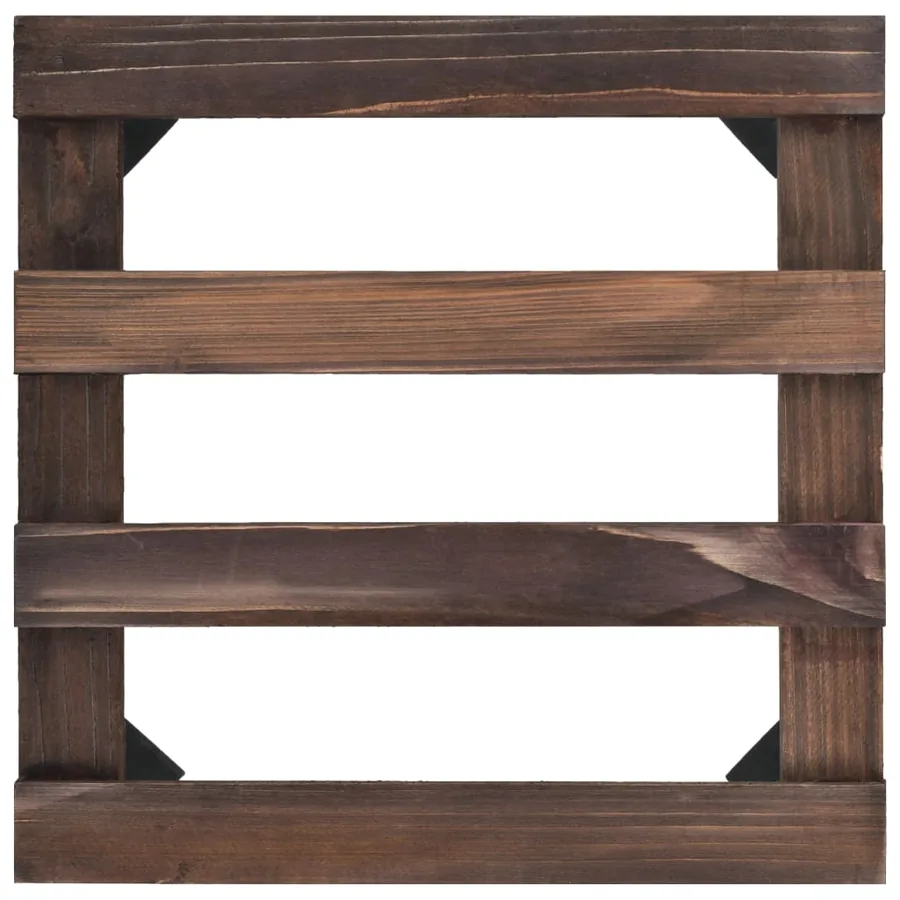 Support roulant à plantes Bois de cèdre 4 pcs 25 x 25 cm - 4