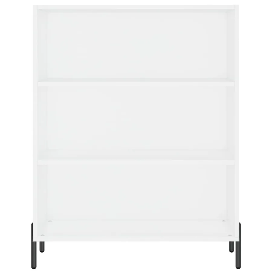 Armoire à étagères blanc 69,5x32,5x90 cm bois d'ingénierie - 4