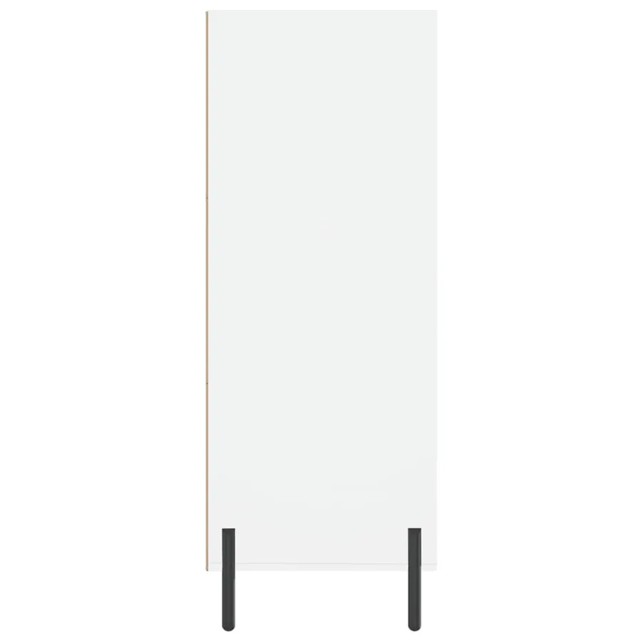 Armoire à étagères blanc 69,5x32,5x90 cm bois d'ingénierie - 5