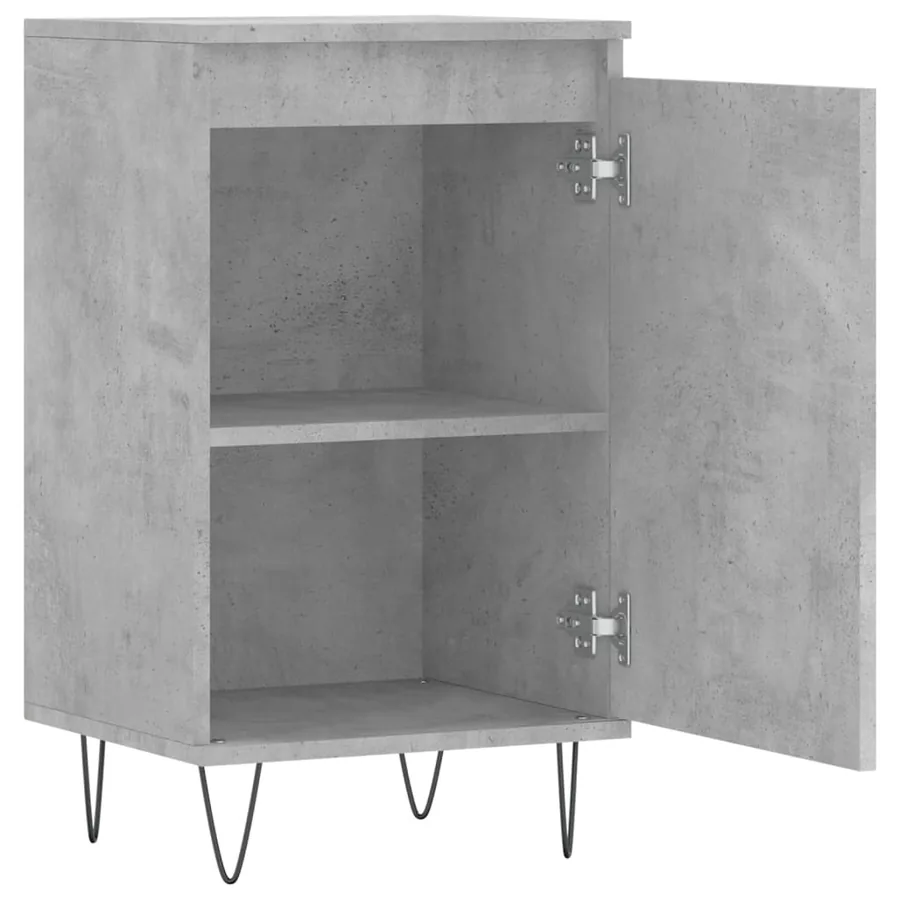 Buffets 2 pcs gris béton 40x35x70 cm bois d'ingénierie - 7