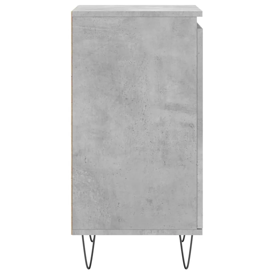 Buffets 2 pcs gris béton 40x35x70 cm bois d'ingénierie - 8