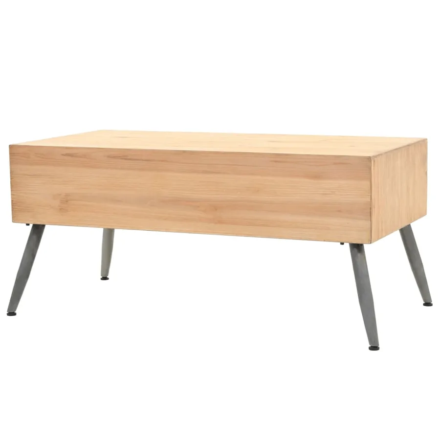 Table basse Bois massif de sapin 115x55x50 cm - 3
