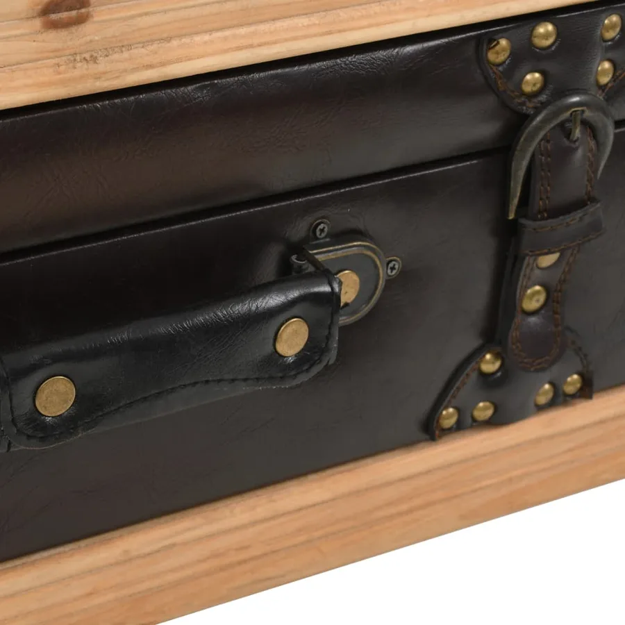 Table basse Bois massif de sapin 115x55x50 cm - 7