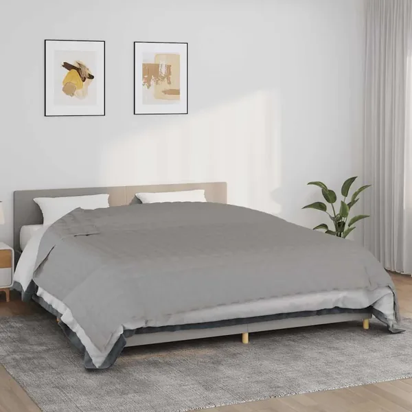 Couverture lestée Gris 235x290 cm 11 kg Tissu