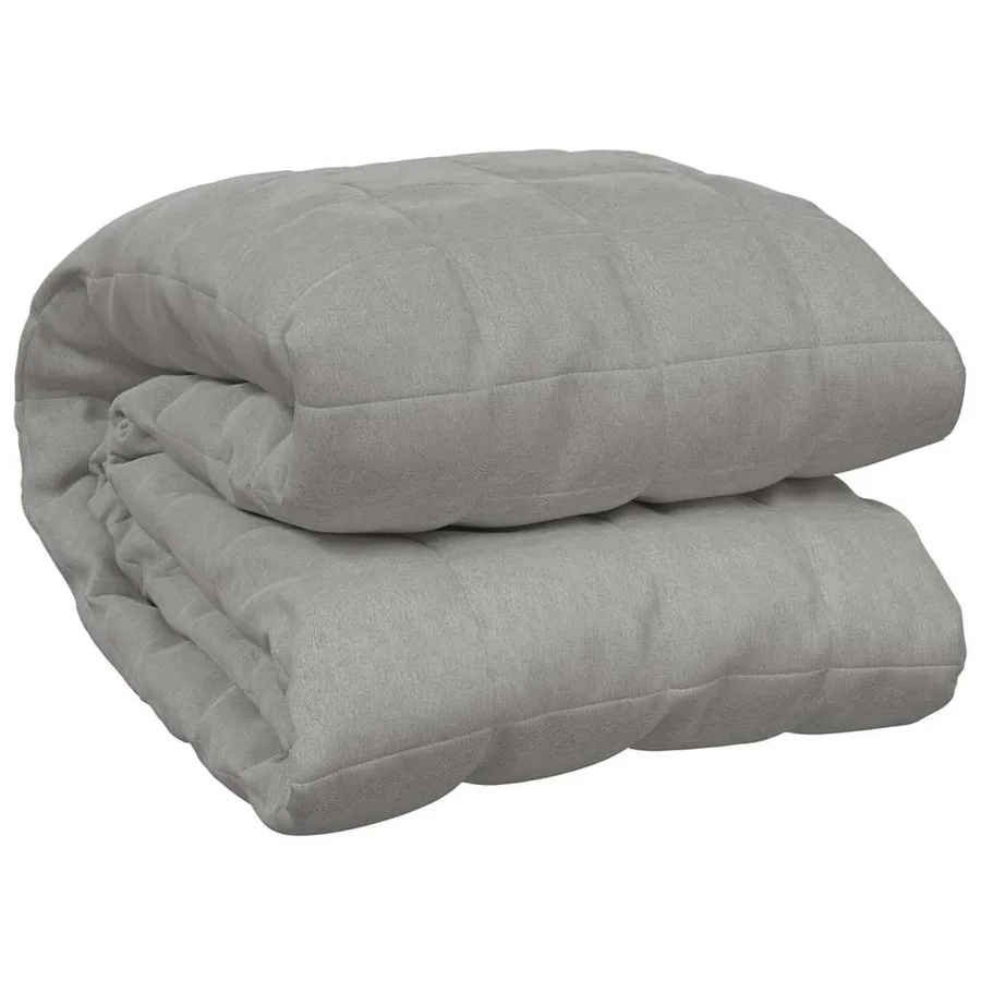 Couverture lestée Gris 235x290 cm 11 kg Tissu - 2