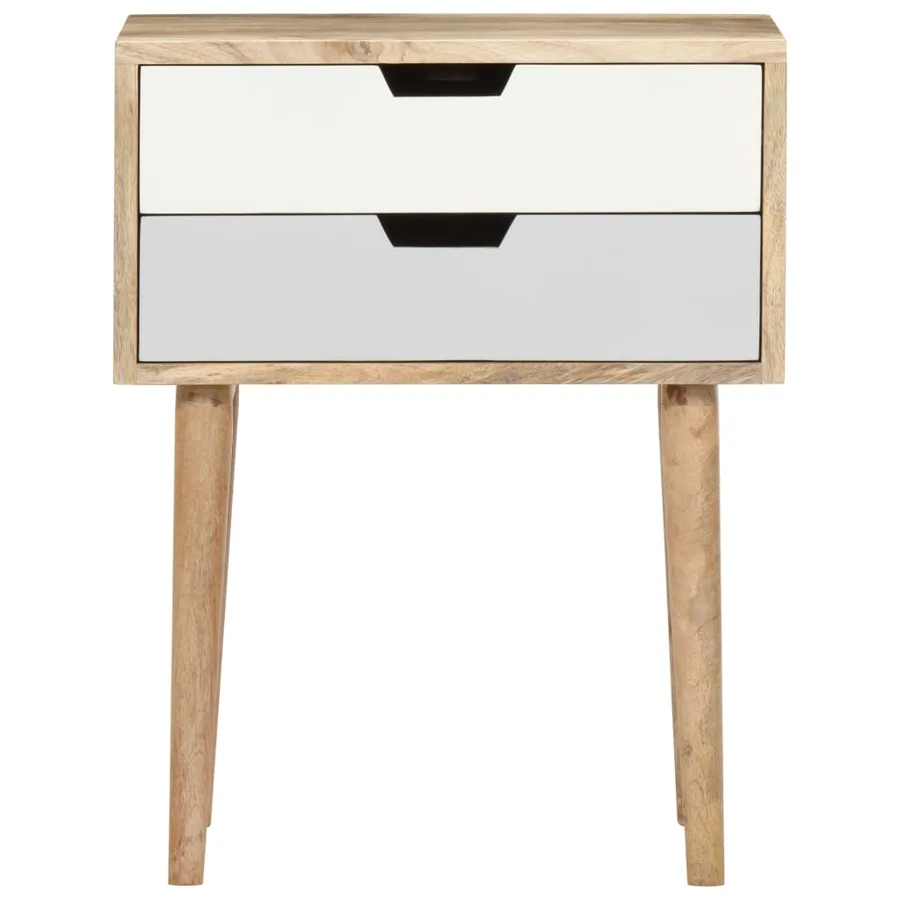 Table de chevet 47x35x59 cm Bois de manguier massif - 3