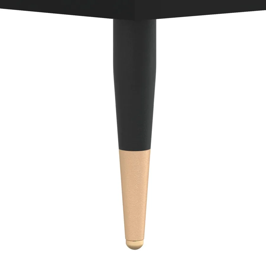 Table basse noir 55x55x36,5 cm bois d'ingénierie - 9