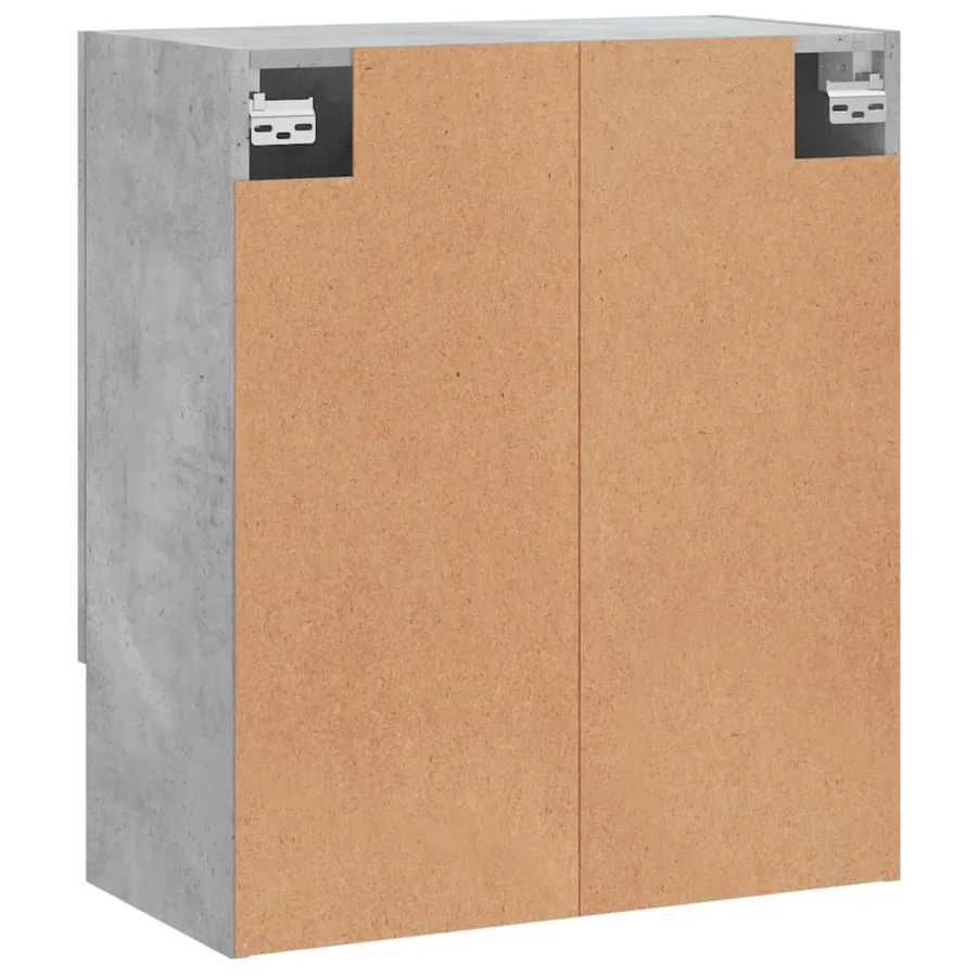Armoire murale gris béton 60x31x70 cm bois d'ingénierie - 8