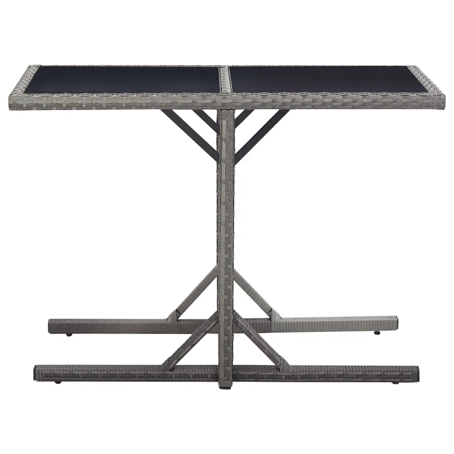 Ensemble à manger de jardin 3 pcs Gris - 10