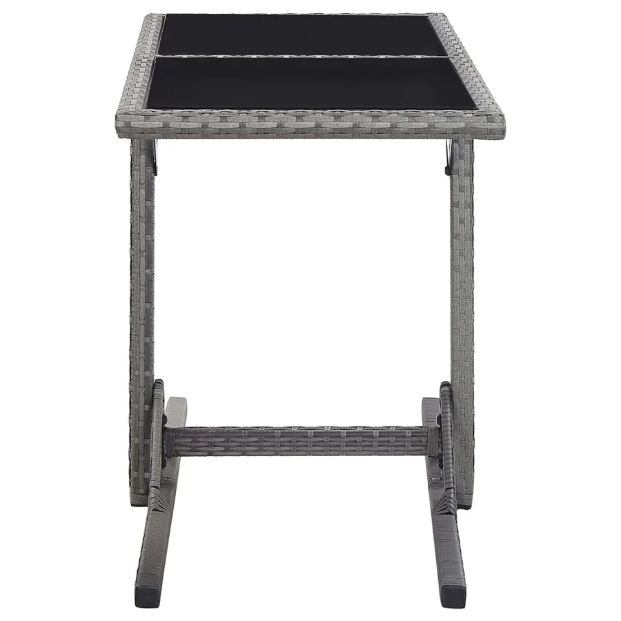 Ensemble à manger de jardin 3 pcs Gris - 11