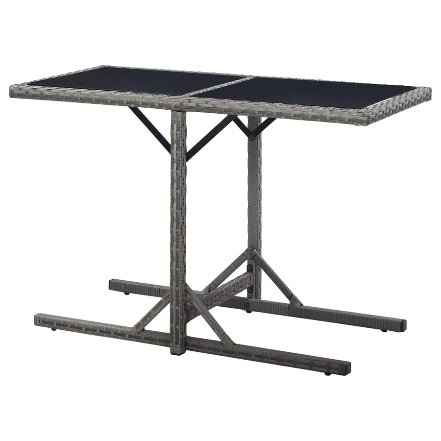Ensemble à manger de jardin 3 pcs Gris - 12