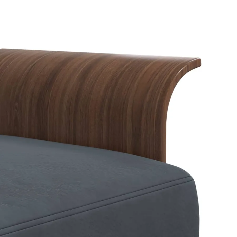 Canapé-lit en forme de L gris 279x140x70 cm velours - 9