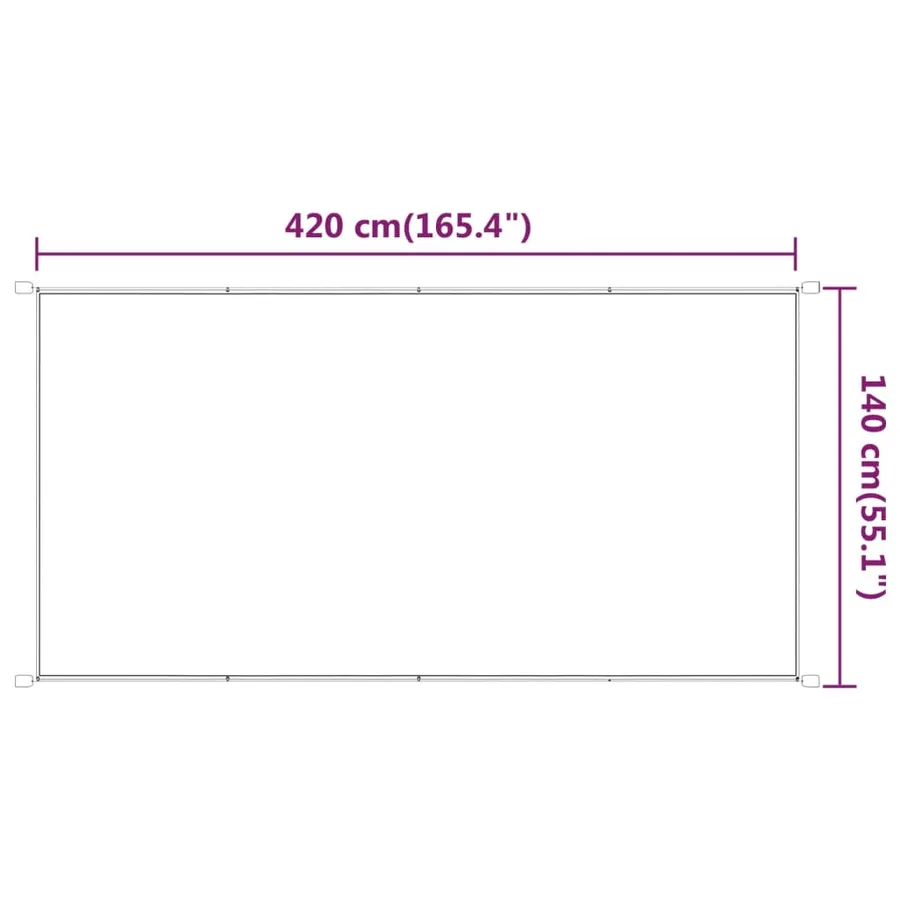 Auvent vertical Vert clair 140x420 cm Tissu oxford - 6