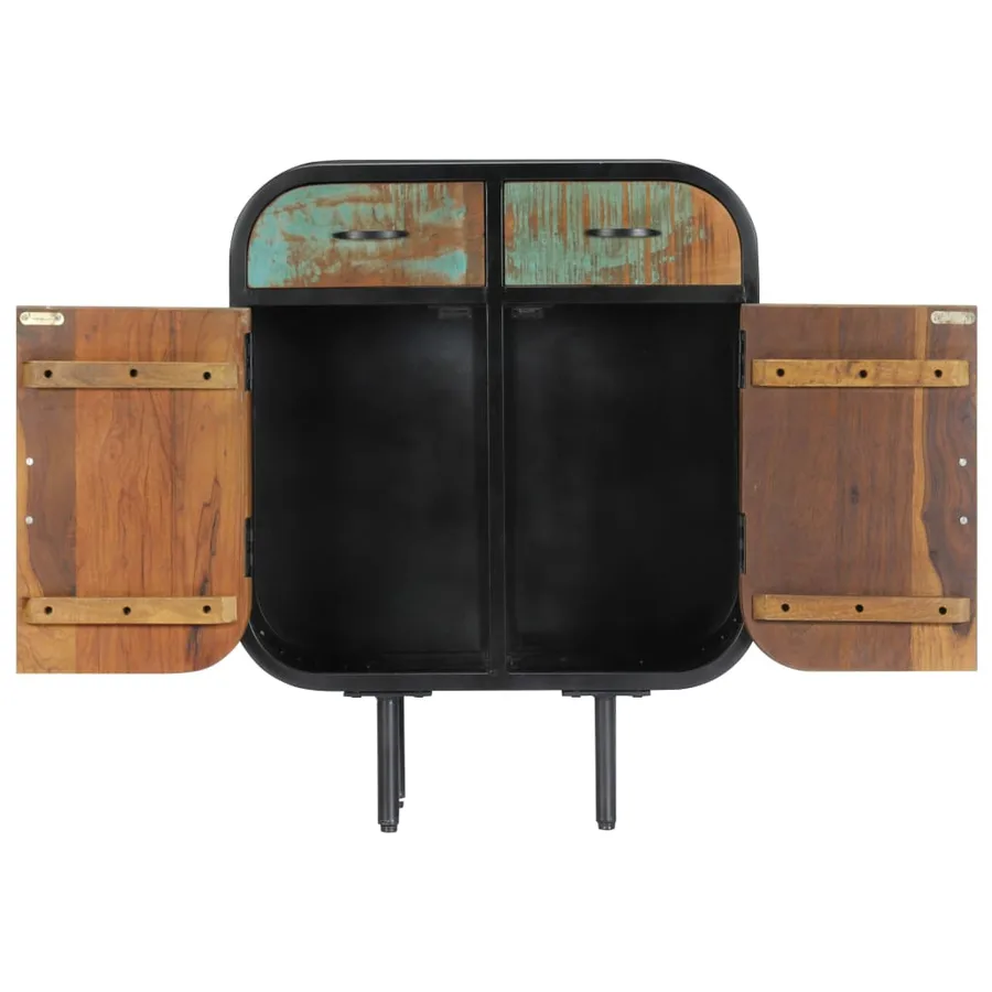 Buffet 60x30x75 cm Bois de récupération massif - 5