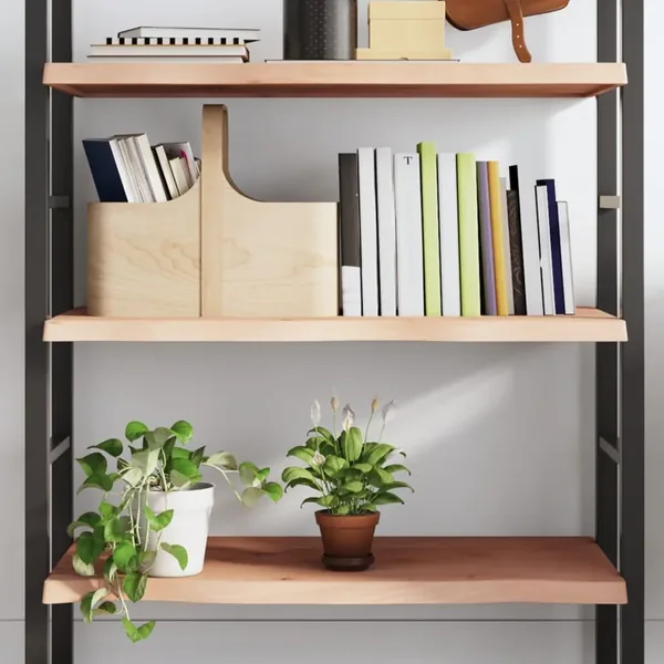 Étagère murale 100x40x(2-4) cm bois de chêne massif non traité