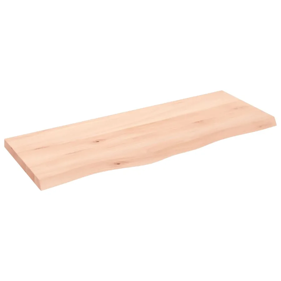 Étagère murale 100x40x(2-4) cm bois de chêne massif non traité - 2
