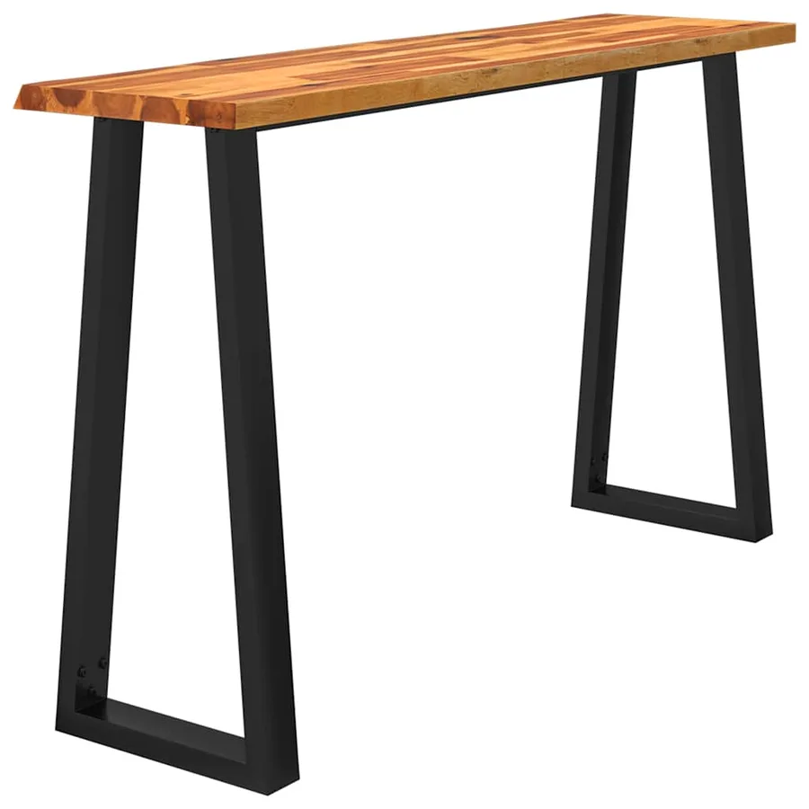 Table console à live edge 140x40x80 cm bois d'acacia solide - 3