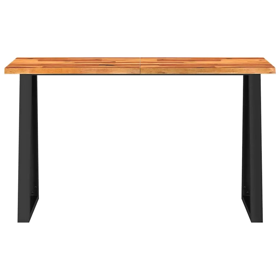 Table console à live edge 140x40x80 cm bois d'acacia solide - 4