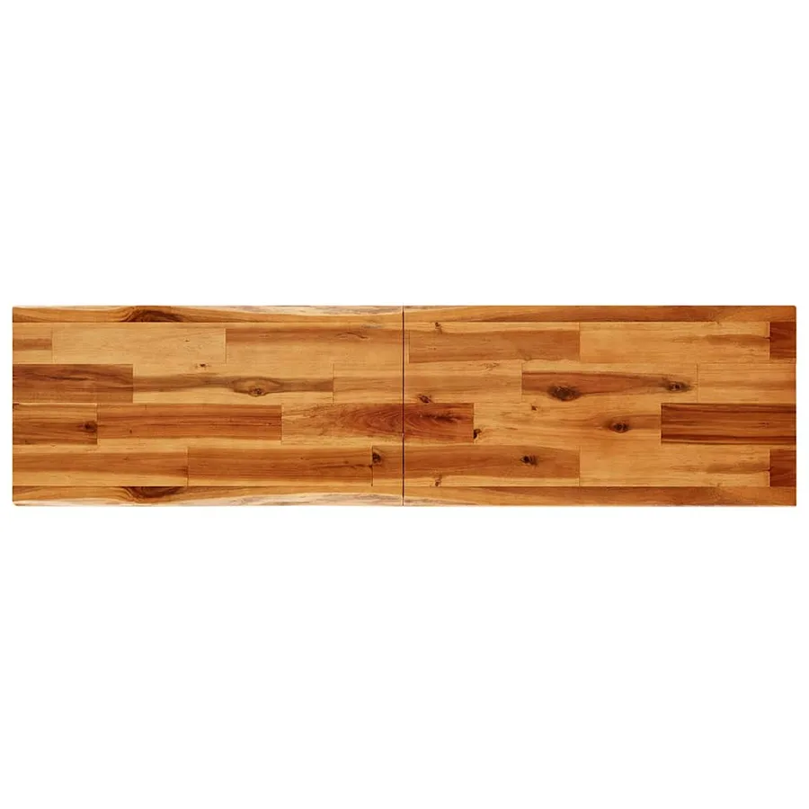 Table console à live edge 140x40x80 cm bois d'acacia solide - 6