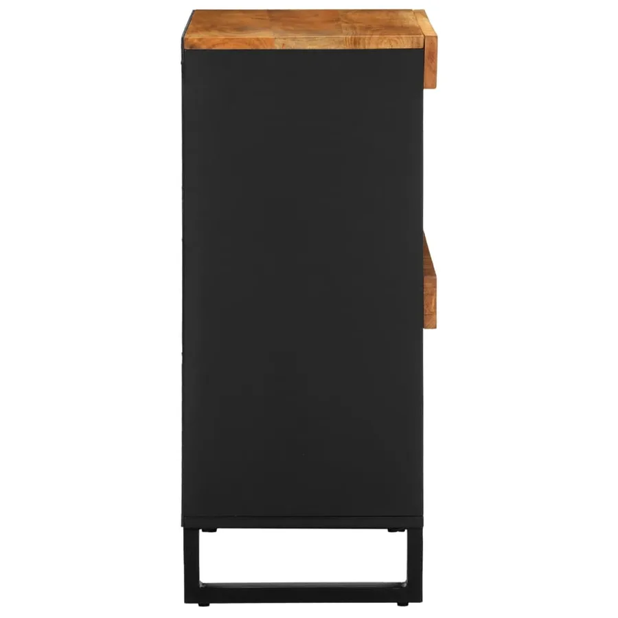 Armoire latérale 60x33x75 cm bois massif d'acacia - 4