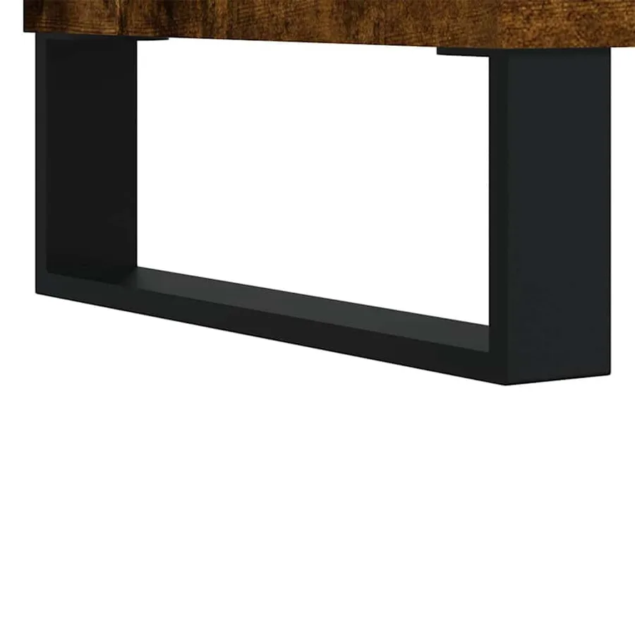 Armoire de bain chêne fumé 65x33x60 cm bois d'ingénierie - 10