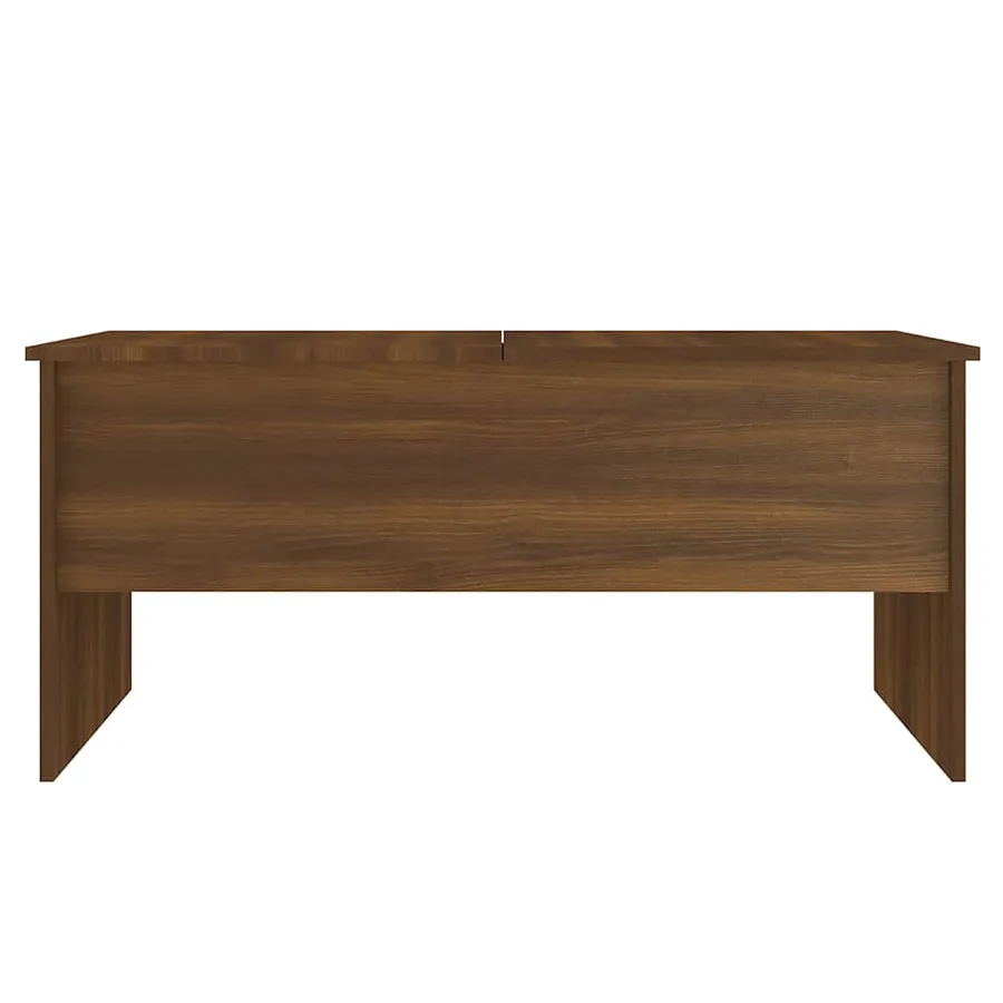 Table basse Chêne marron 102x50,5x46,5 cm Bois d'ingénierie - 6