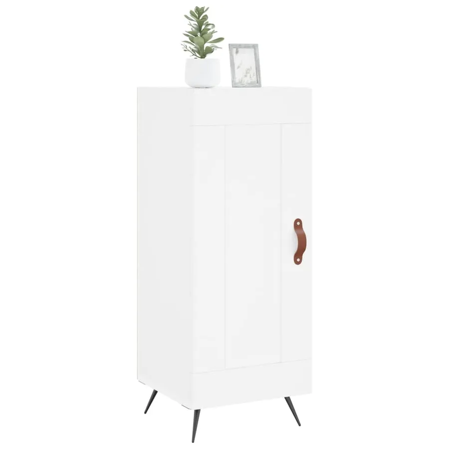 Buffet blanc 34,5x34x90 cm bois d'ingénierie - 3