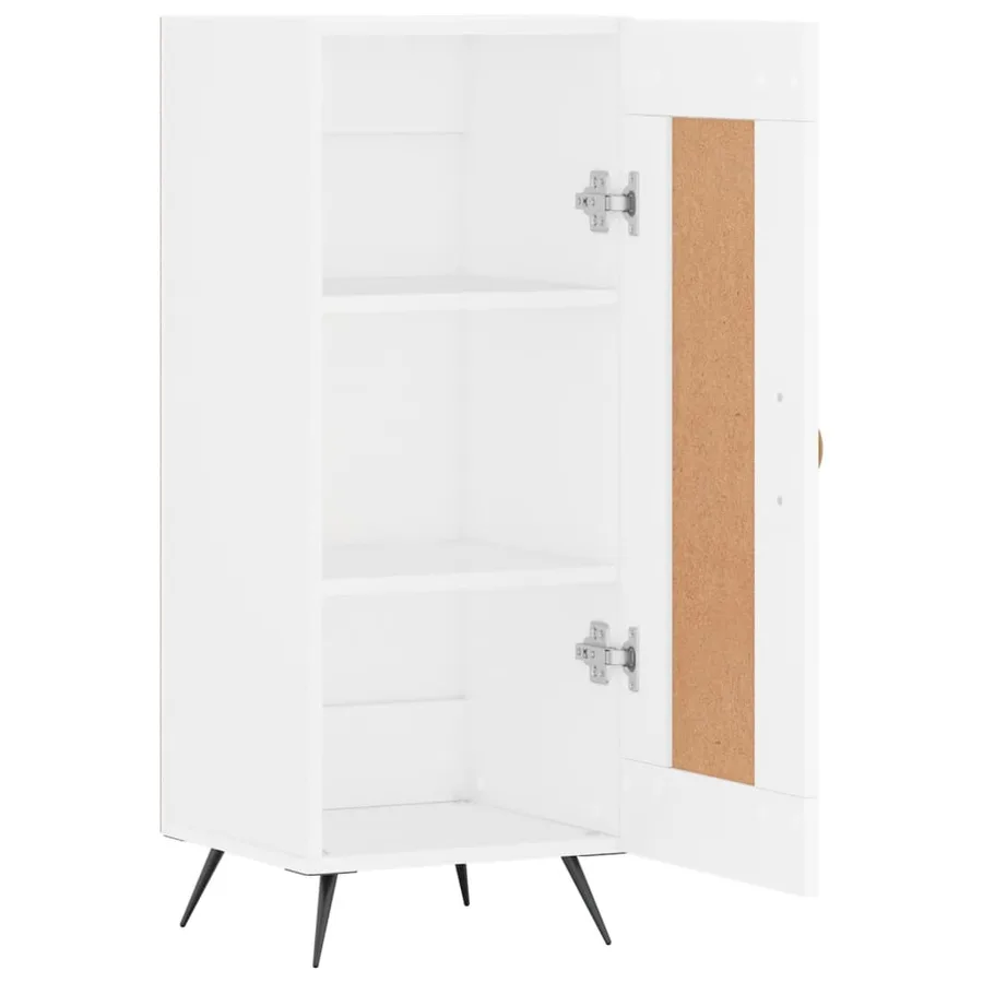 Buffet blanc 34,5x34x90 cm bois d'ingénierie - 6