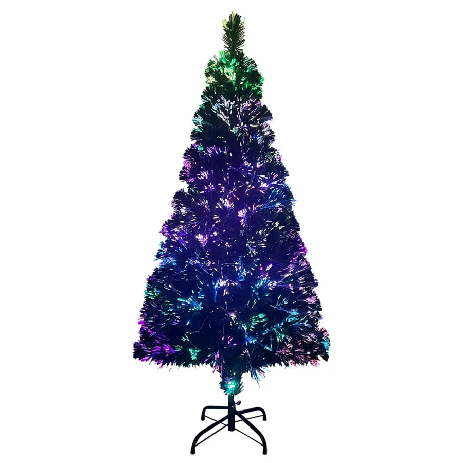 Sapin de Noël artificiel avec support vert 120 cm fibre optique - 3