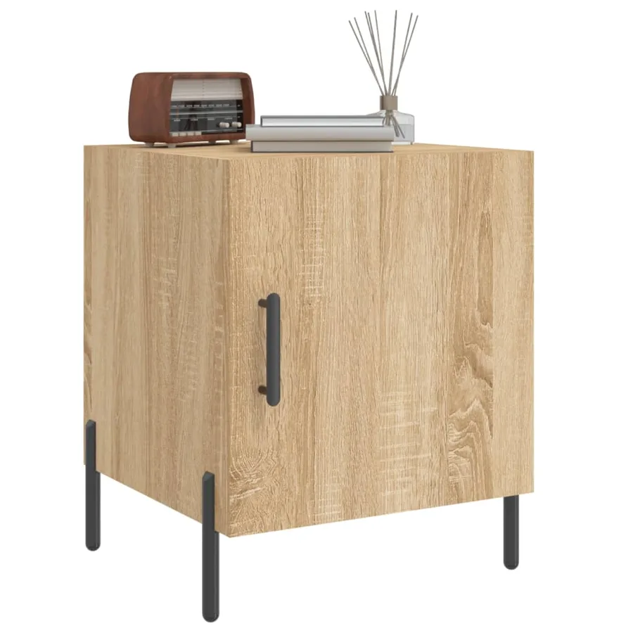 Tables de chevet 2 pcs chêne sonoma 40x40x50 cm bois ingénierie - 4