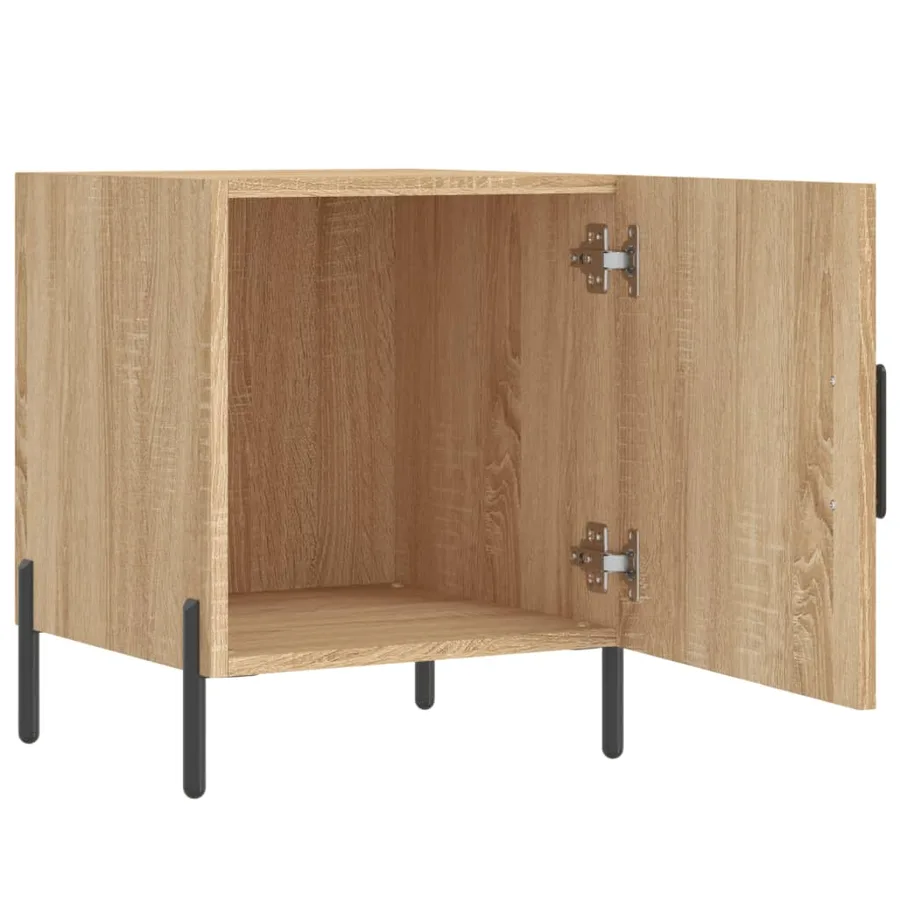 Tables de chevet 2 pcs chêne sonoma 40x40x50 cm bois ingénierie - 8