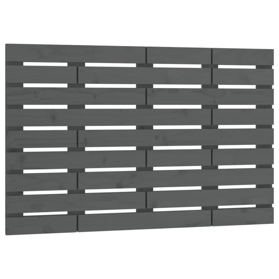 Tête de lit murale Gris 81x3x63 cm Bois massif de pin - 2