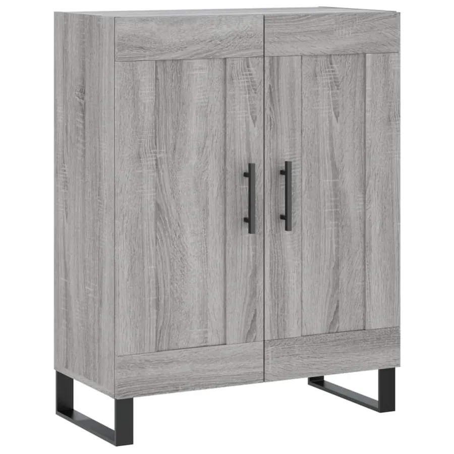 Buffet sonoma gris 69,5x34x90 cm bois d'ingénierie - 2