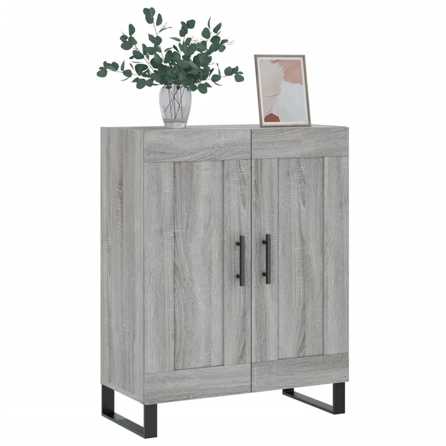 Buffet sonoma gris 69,5x34x90 cm bois d'ingénierie - 3