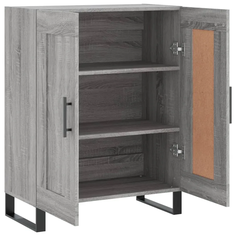 Buffet sonoma gris 69,5x34x90 cm bois d'ingénierie - 6