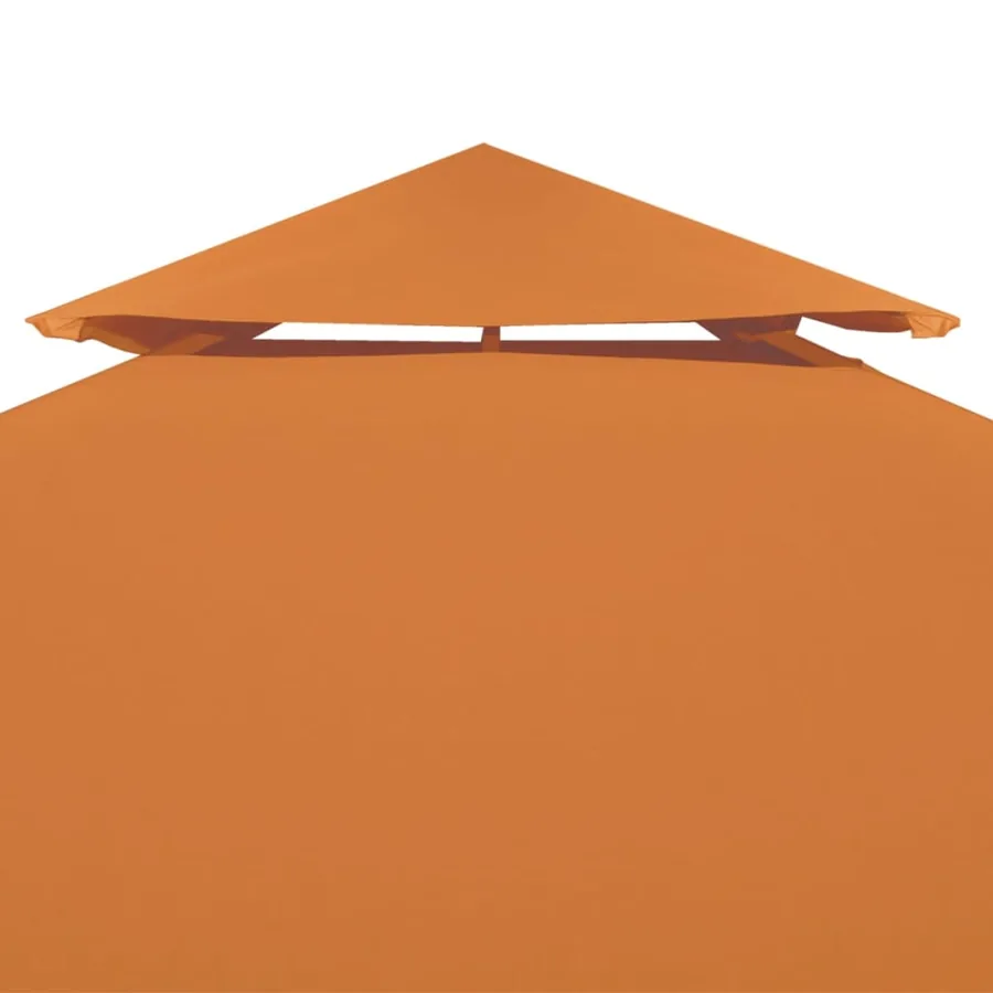 Recouvrement de remplacement d'auvent 310 g/m² Orange 3x3 m - 3