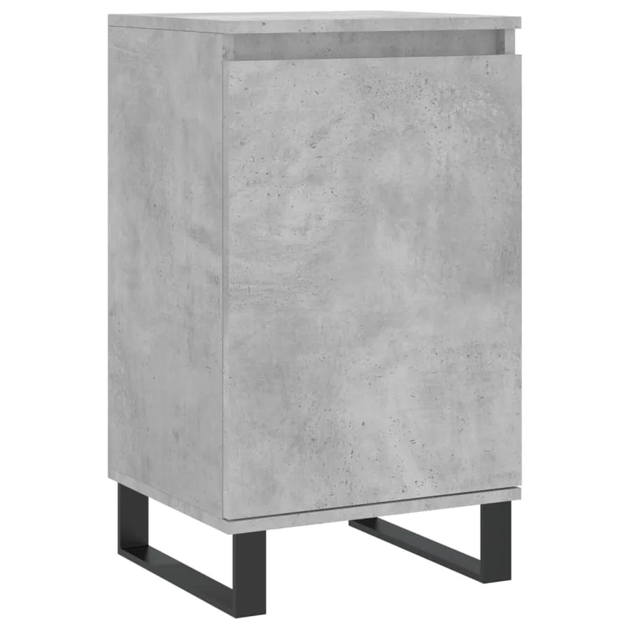 Buffets 2 pcs gris béton 40x35x70 cm bois d'ingénierie - 5