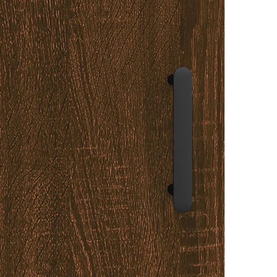 Buffet Chêne marron 34,5x34x90 cm Bois d'ingénierie - 10