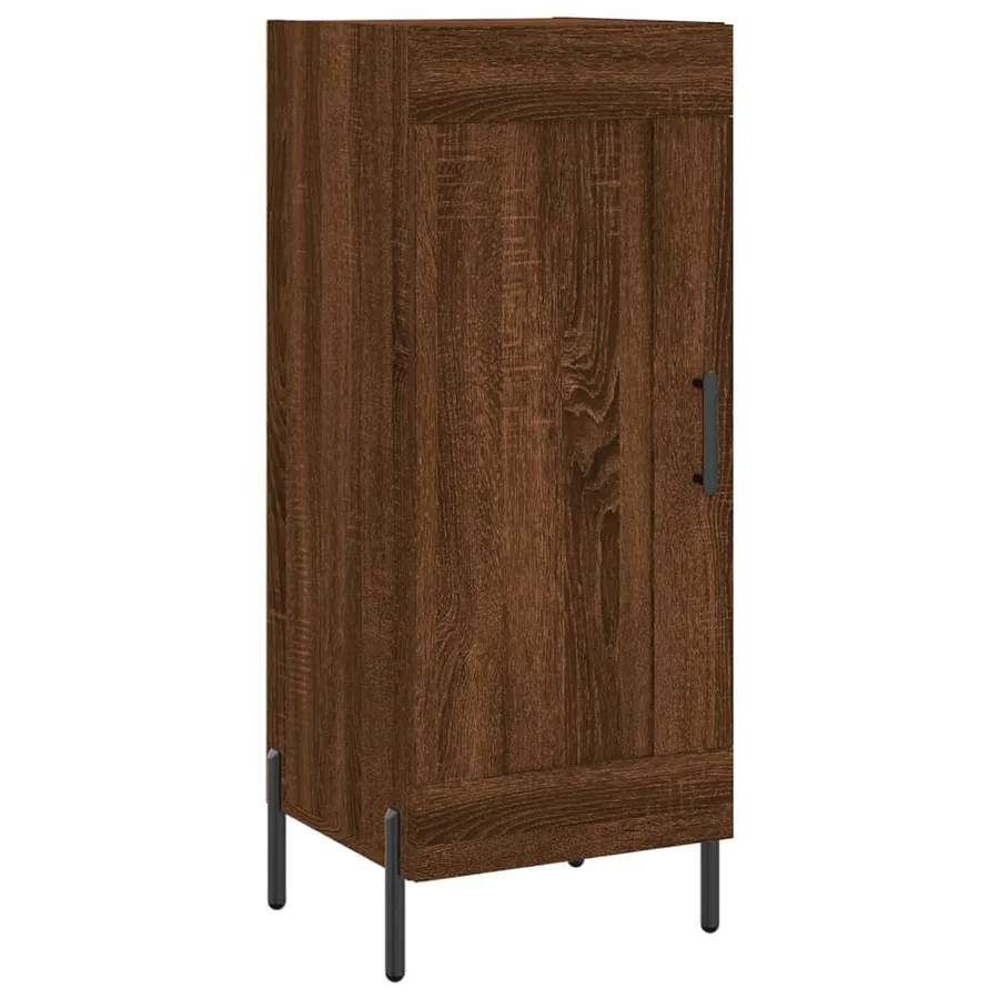 Buffet Chêne marron 34,5x34x90 cm Bois d'ingénierie - 2