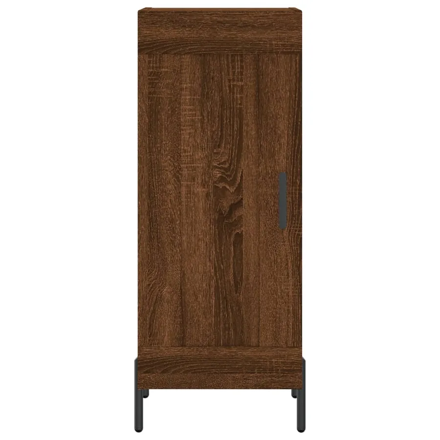 Buffet Chêne marron 34,5x34x90 cm Bois d'ingénierie - 5