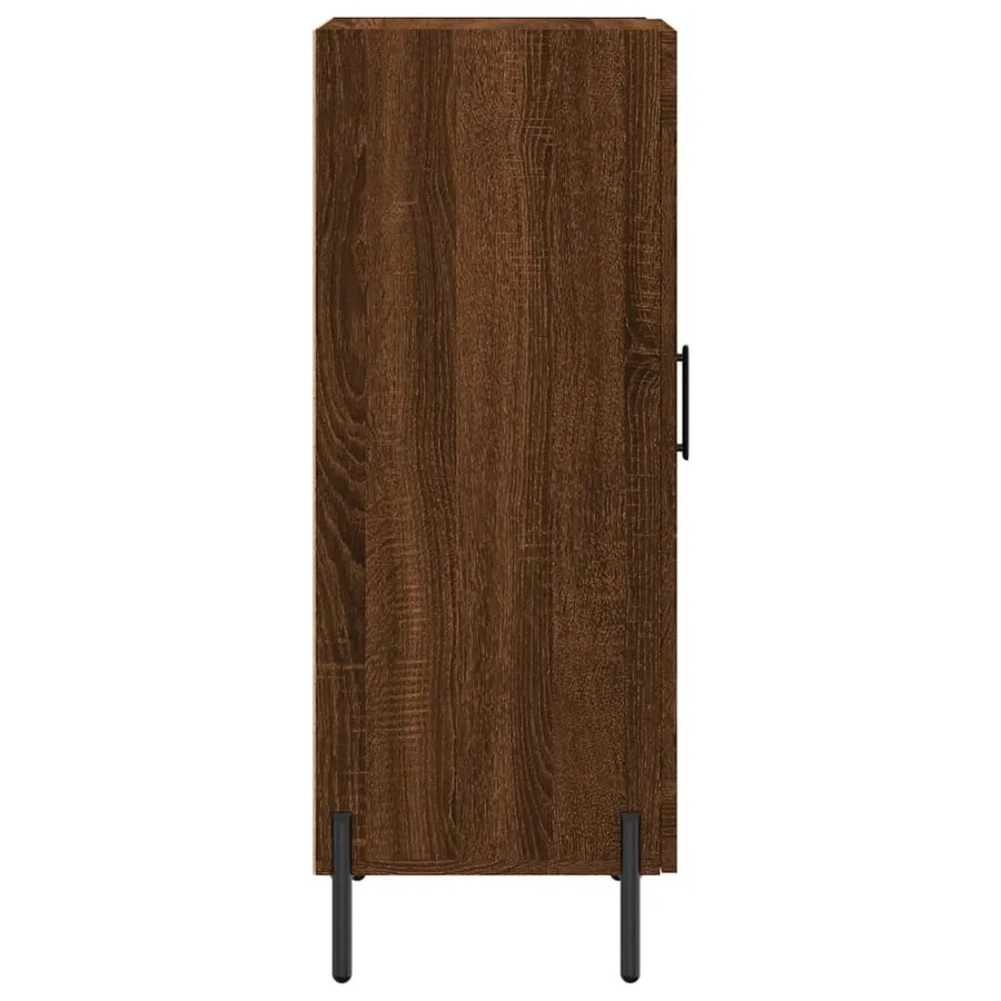 Buffet Chêne marron 34,5x34x90 cm Bois d'ingénierie - 7