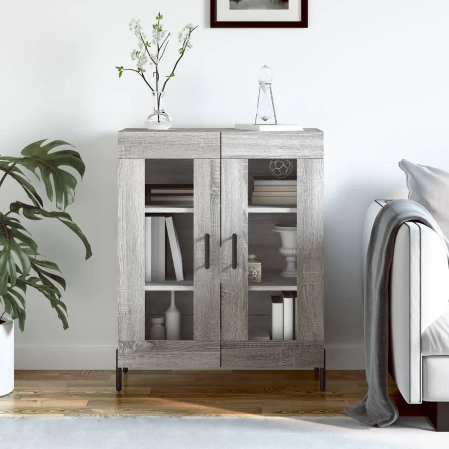 Buffet sonoma gris 69,5x34x90 cm bois d'ingénierie