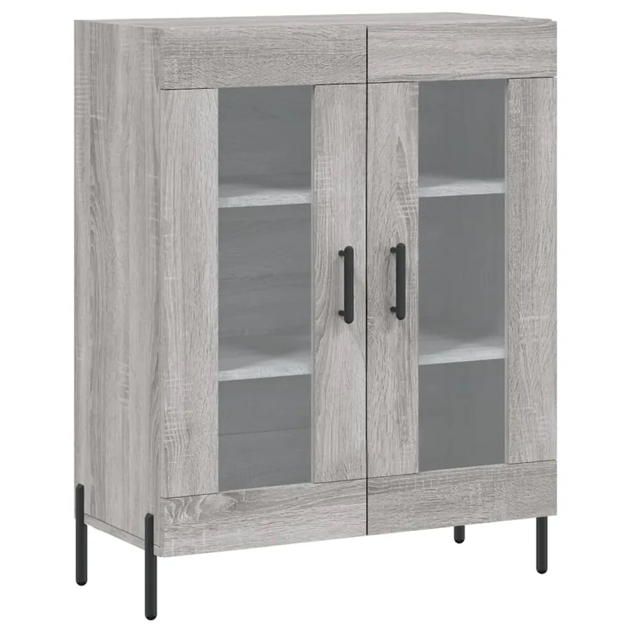 Buffet sonoma gris 69,5x34x90 cm bois d'ingénierie - 2